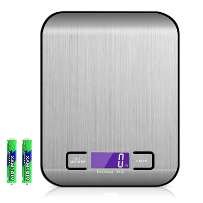 Rechargeable Stainless Steel Kitchen Scale